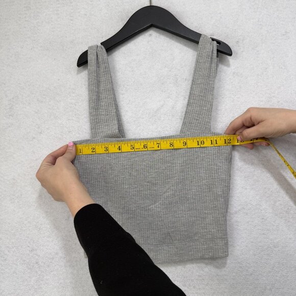 Stillwater Tank Womens Small Gray Camisole Ribbed Modal Spandex Made in USA - Picture 2 of 8